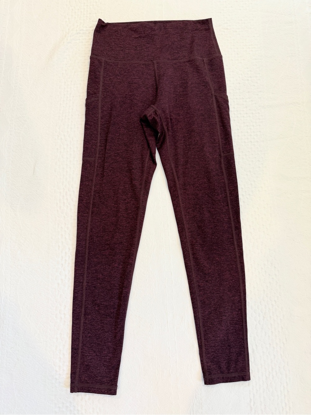 AERIE Chill Play Move Leggings with Pockets Maroon Space Dyed Medium